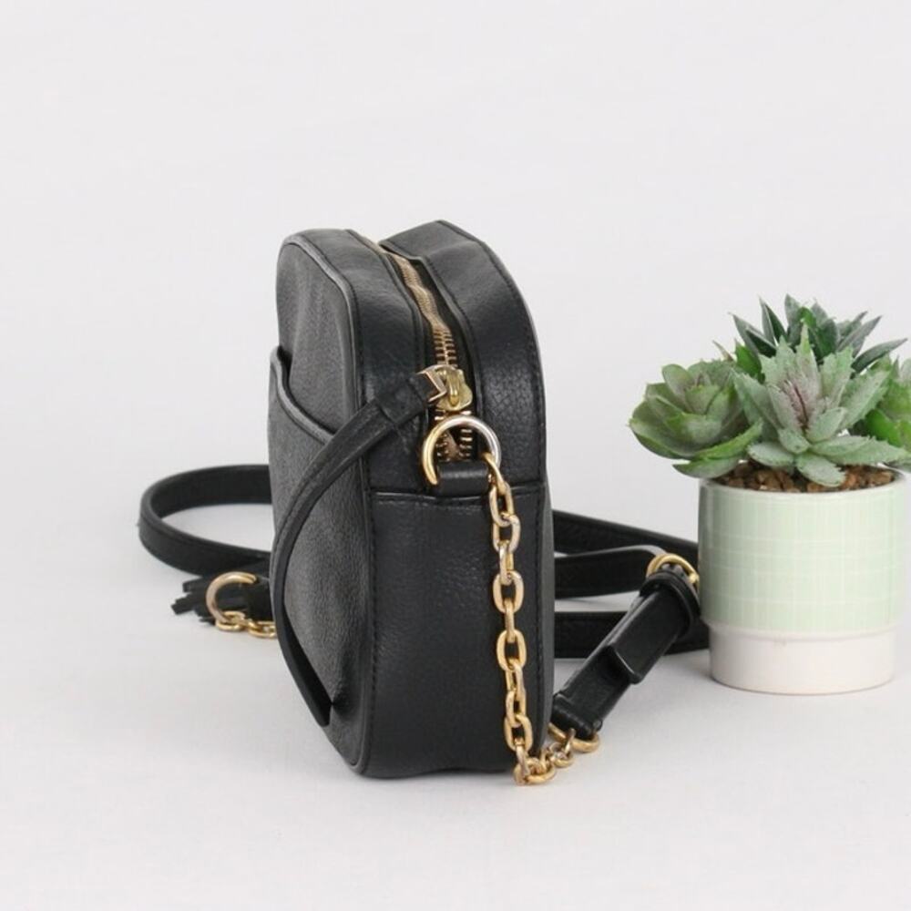 Tory Burch McGraw Black Leather Camera Bag - Picture 3 of 8